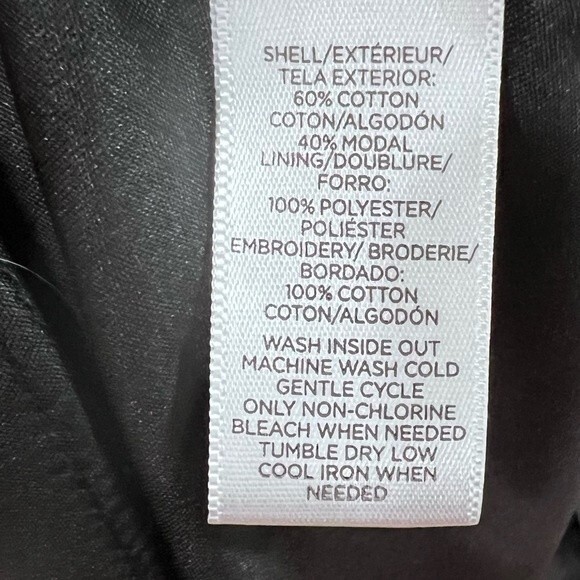 Ann Taylor Loft black eyelet fit and flare dress size 0 - Picture 8 of 8